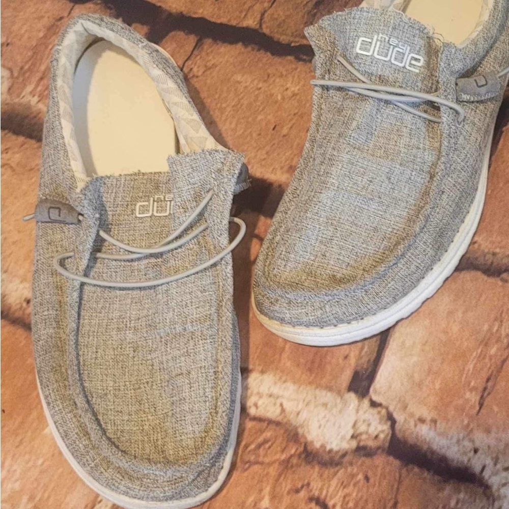 Hey dudes grey size 12